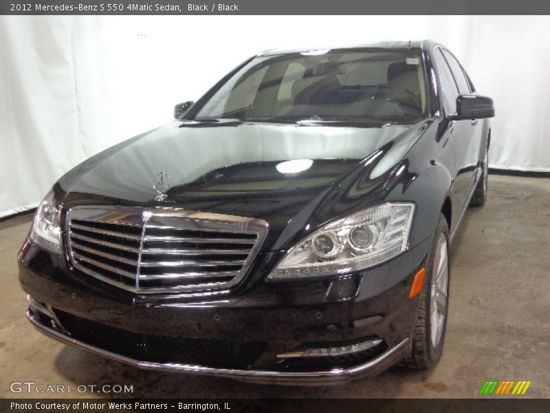 Black / Black 2012 Mercedes-Benz S 550 4Matic Sedan