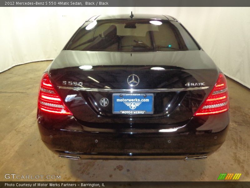 Black / Black 2012 Mercedes-Benz S 550 4Matic Sedan