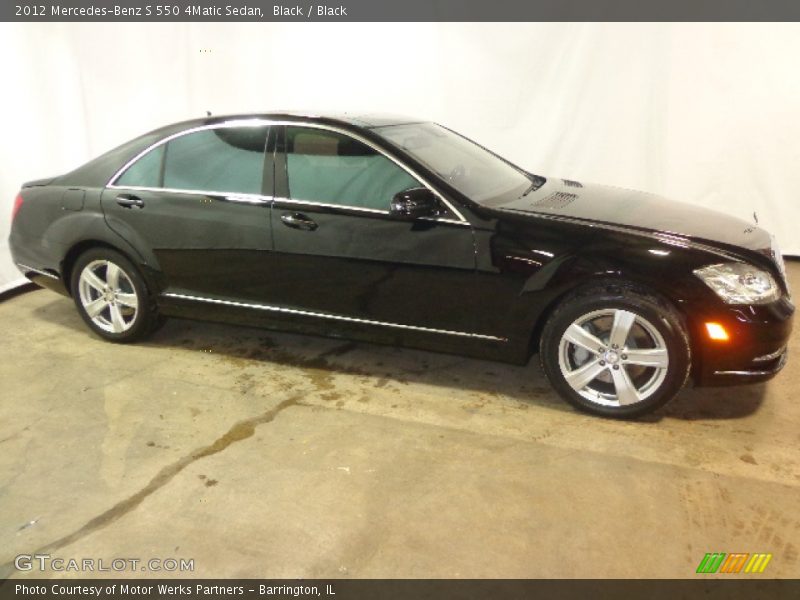 Black / Black 2012 Mercedes-Benz S 550 4Matic Sedan