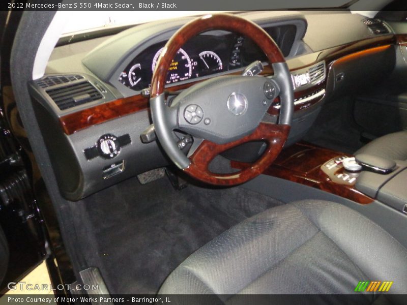 Black / Black 2012 Mercedes-Benz S 550 4Matic Sedan