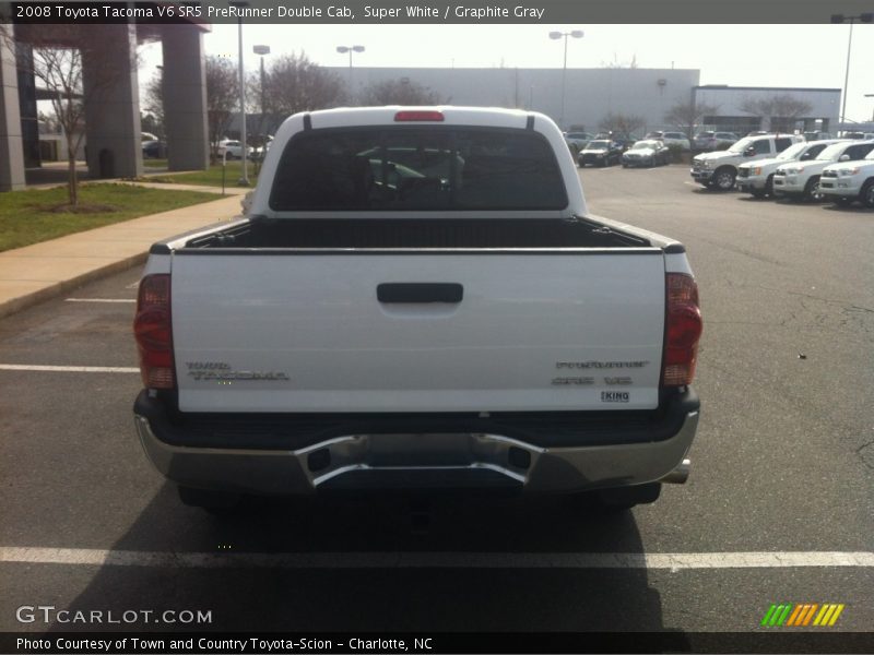 Super White / Graphite Gray 2008 Toyota Tacoma V6 SR5 PreRunner Double Cab