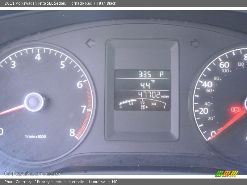 Tornado Red / Titan Black 2011 Volkswagen Jetta SEL Sedan