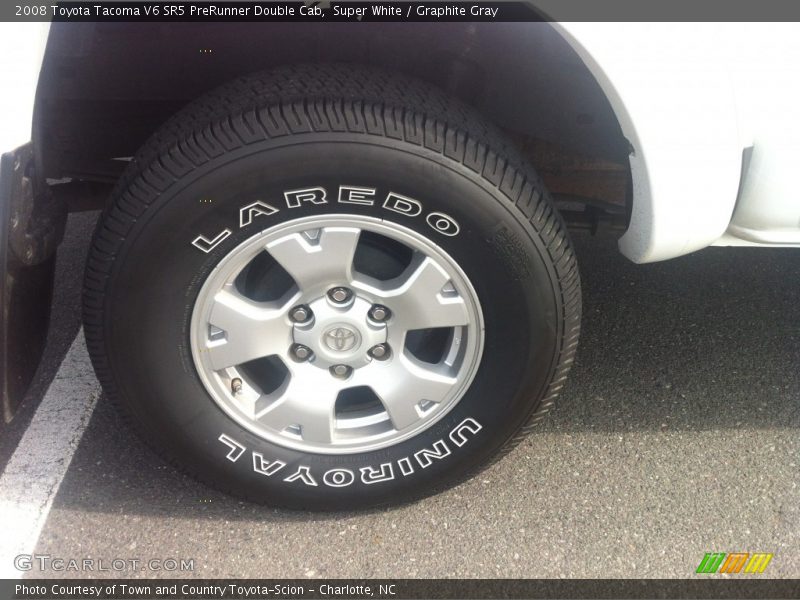 Super White / Graphite Gray 2008 Toyota Tacoma V6 SR5 PreRunner Double Cab