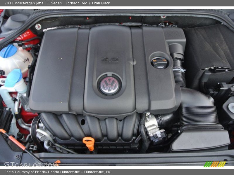 Tornado Red / Titan Black 2011 Volkswagen Jetta SEL Sedan