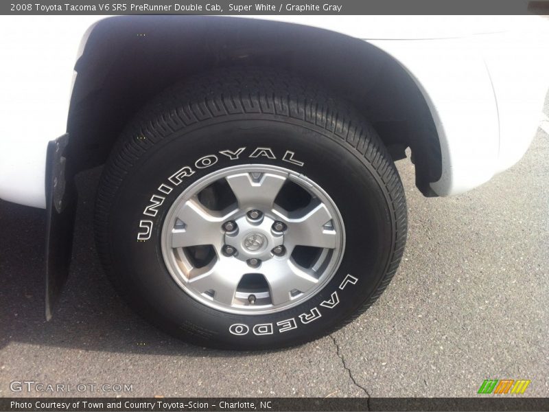 Super White / Graphite Gray 2008 Toyota Tacoma V6 SR5 PreRunner Double Cab