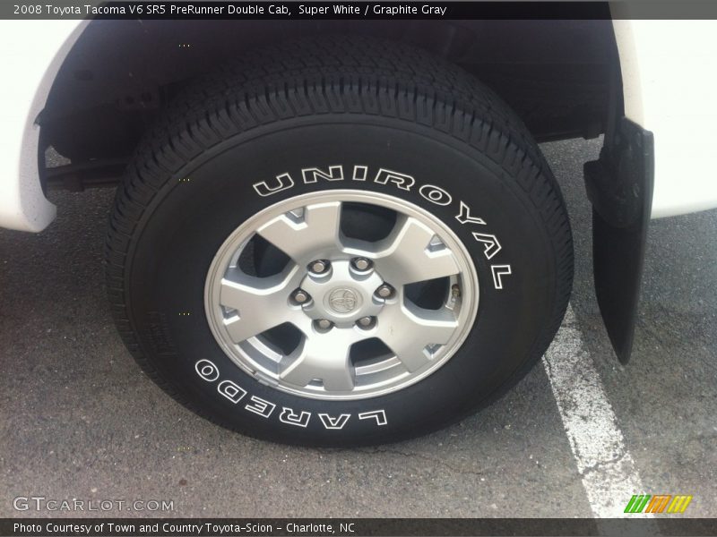 Super White / Graphite Gray 2008 Toyota Tacoma V6 SR5 PreRunner Double Cab