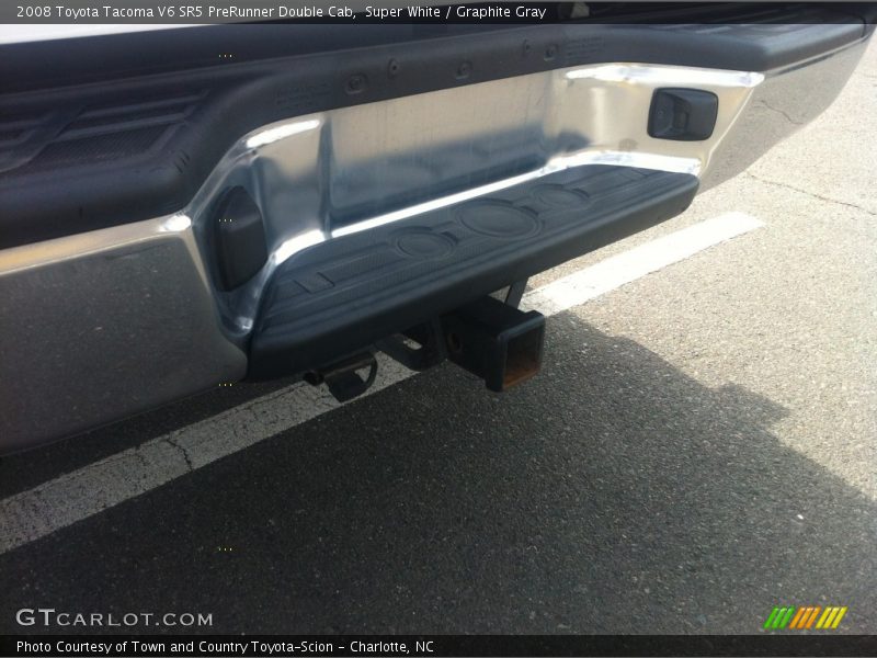Super White / Graphite Gray 2008 Toyota Tacoma V6 SR5 PreRunner Double Cab