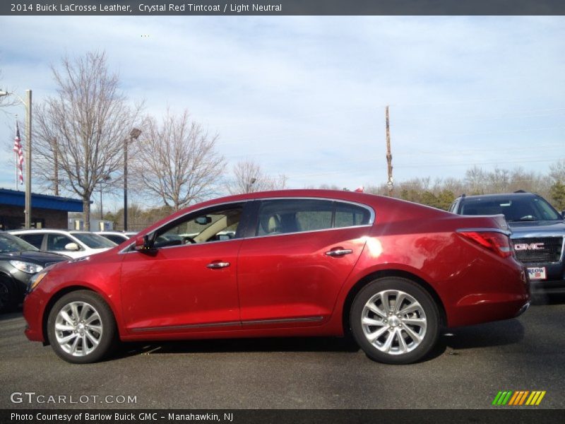 Crystal Red Tintcoat / Light Neutral 2014 Buick LaCrosse Leather
