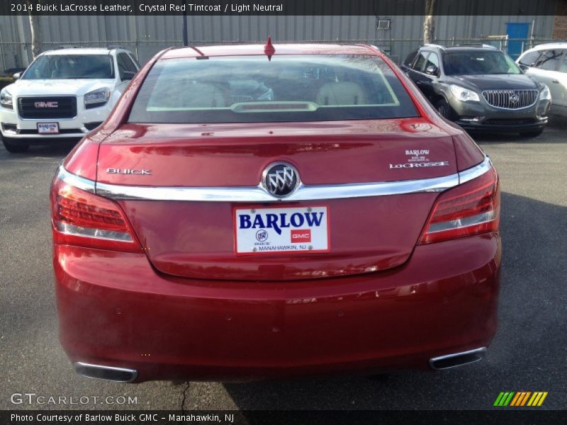 Crystal Red Tintcoat / Light Neutral 2014 Buick LaCrosse Leather