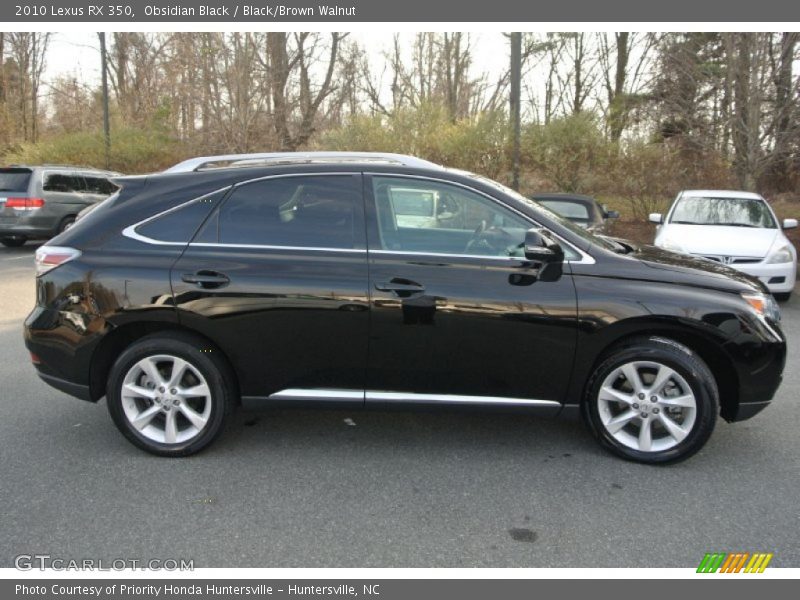 Obsidian Black / Black/Brown Walnut 2010 Lexus RX 350