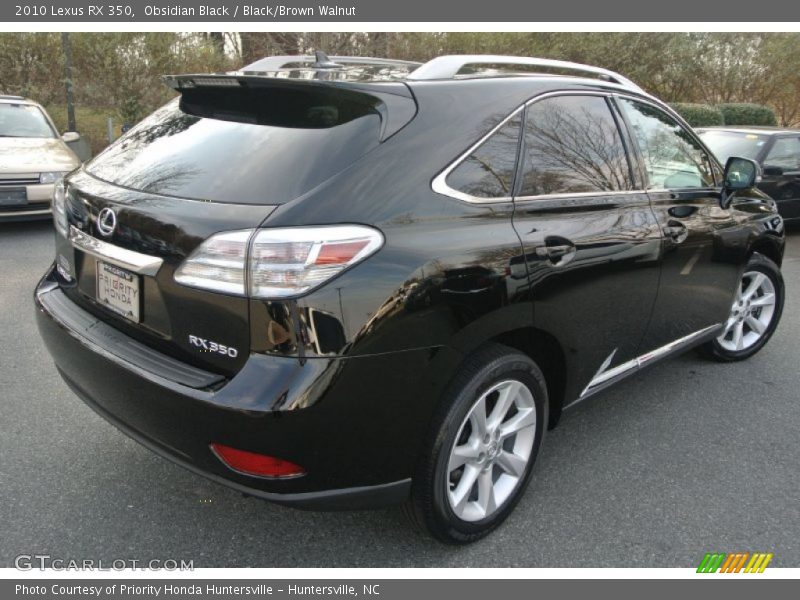 Obsidian Black / Black/Brown Walnut 2010 Lexus RX 350