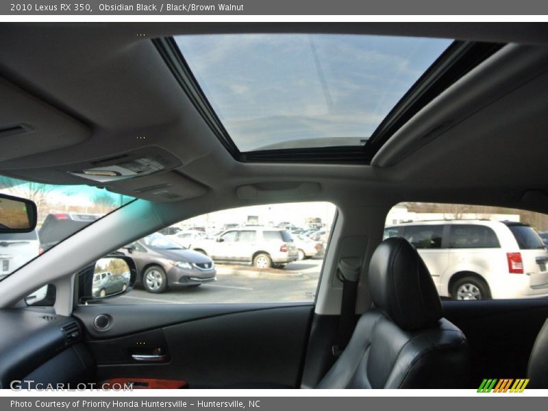 Obsidian Black / Black/Brown Walnut 2010 Lexus RX 350