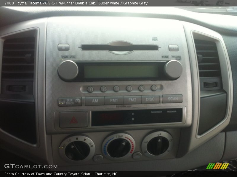 Super White / Graphite Gray 2008 Toyota Tacoma V6 SR5 PreRunner Double Cab