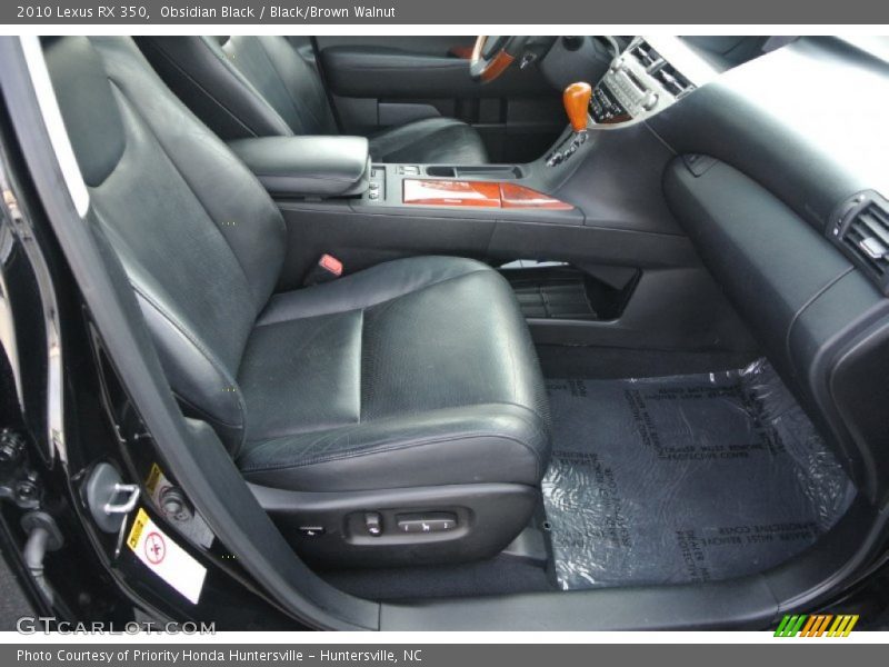 Obsidian Black / Black/Brown Walnut 2010 Lexus RX 350