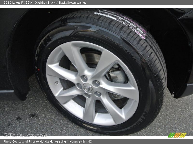 Obsidian Black / Black/Brown Walnut 2010 Lexus RX 350