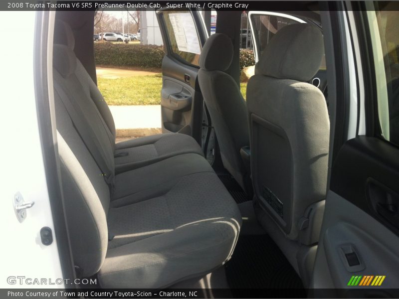 Super White / Graphite Gray 2008 Toyota Tacoma V6 SR5 PreRunner Double Cab
