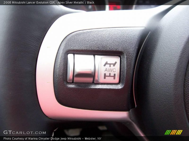 Apex Silver Metallic / Black 2008 Mitsubishi Lancer Evolution GSR