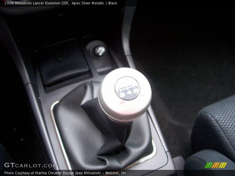 Apex Silver Metallic / Black 2008 Mitsubishi Lancer Evolution GSR