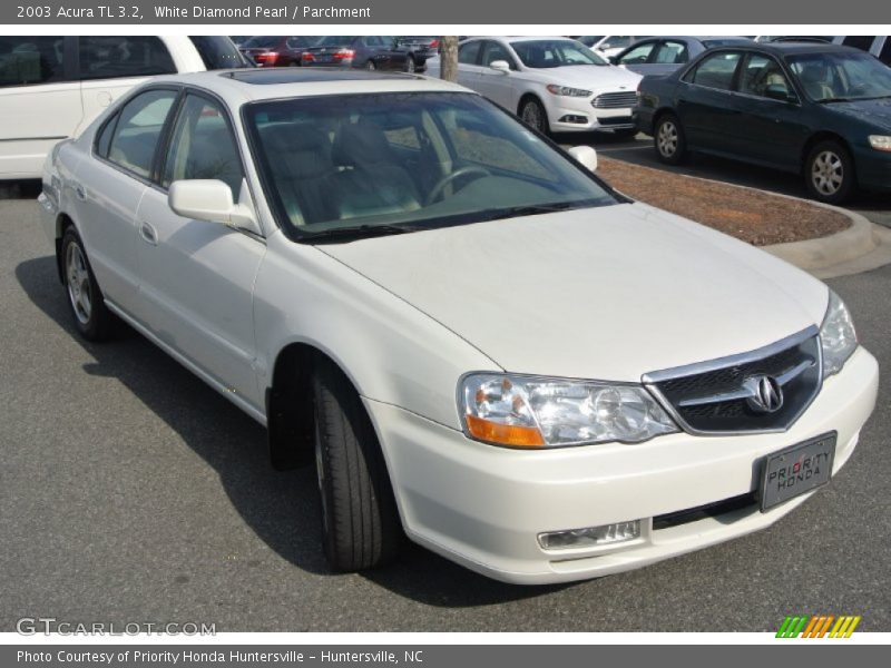 White Diamond Pearl / Parchment 2003 Acura TL 3.2