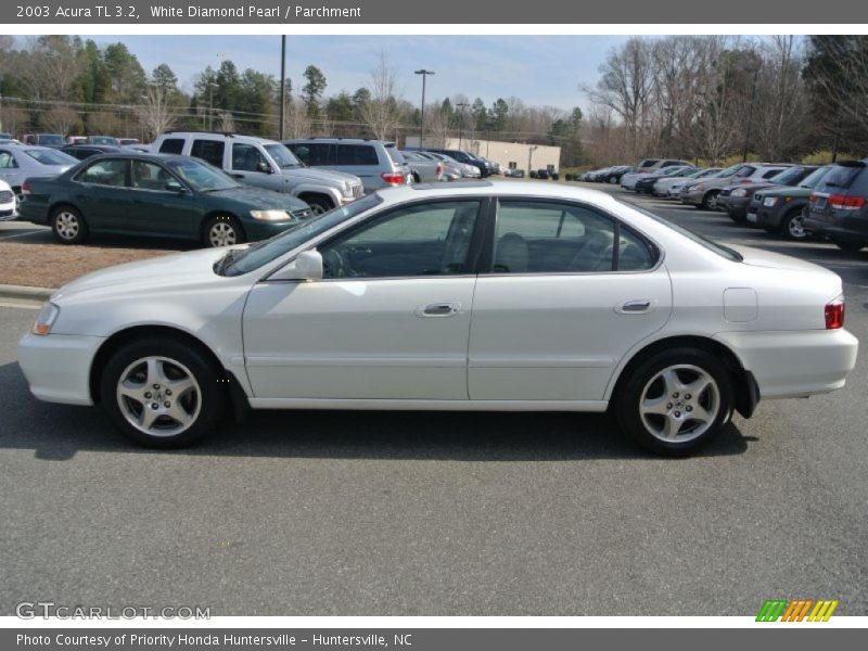 White Diamond Pearl / Parchment 2003 Acura TL 3.2