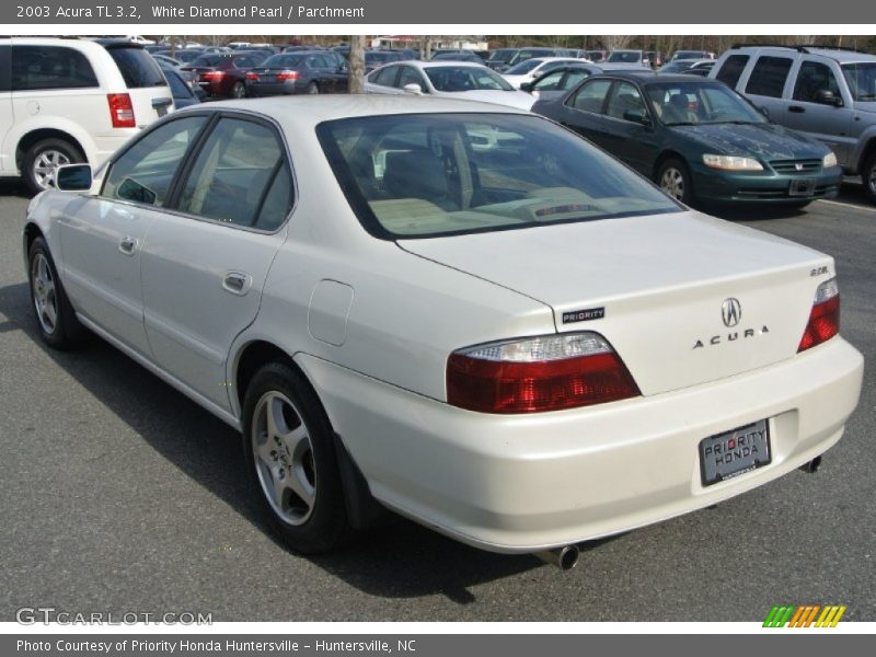 White Diamond Pearl / Parchment 2003 Acura TL 3.2