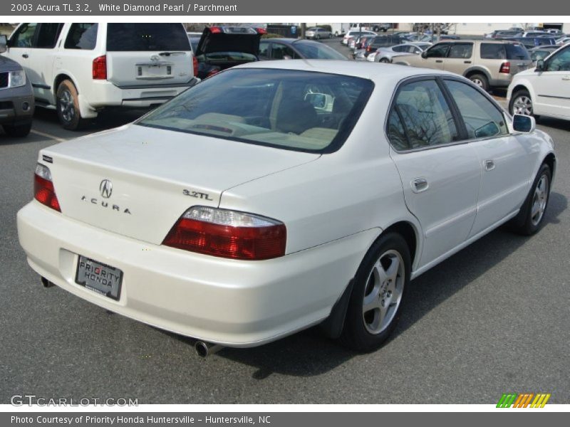 White Diamond Pearl / Parchment 2003 Acura TL 3.2
