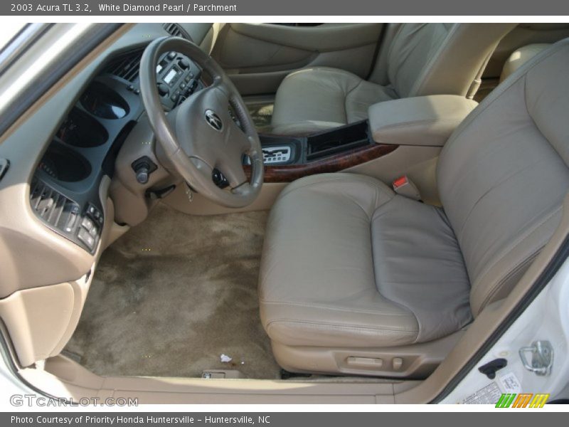 White Diamond Pearl / Parchment 2003 Acura TL 3.2