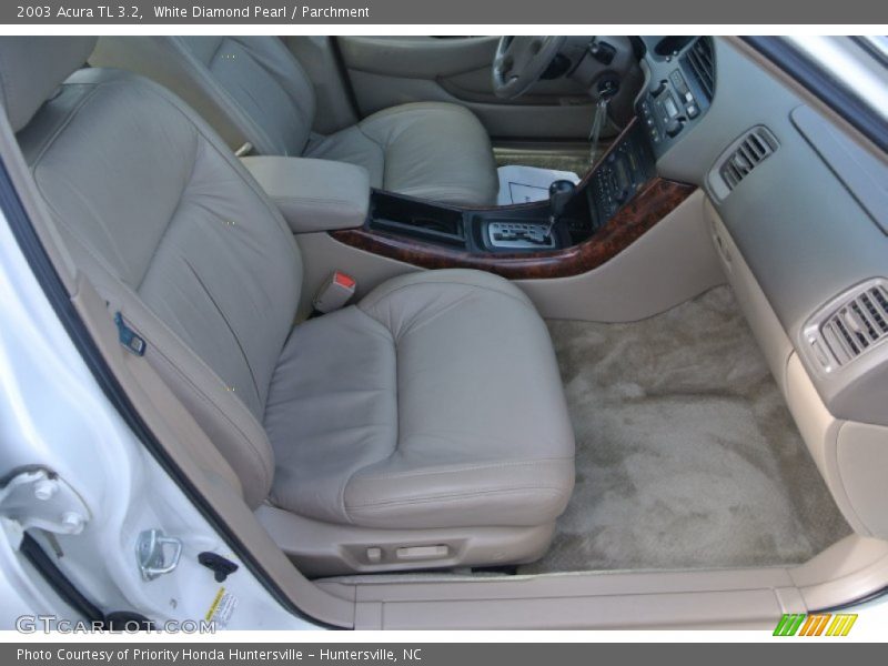 White Diamond Pearl / Parchment 2003 Acura TL 3.2