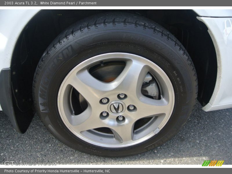 White Diamond Pearl / Parchment 2003 Acura TL 3.2