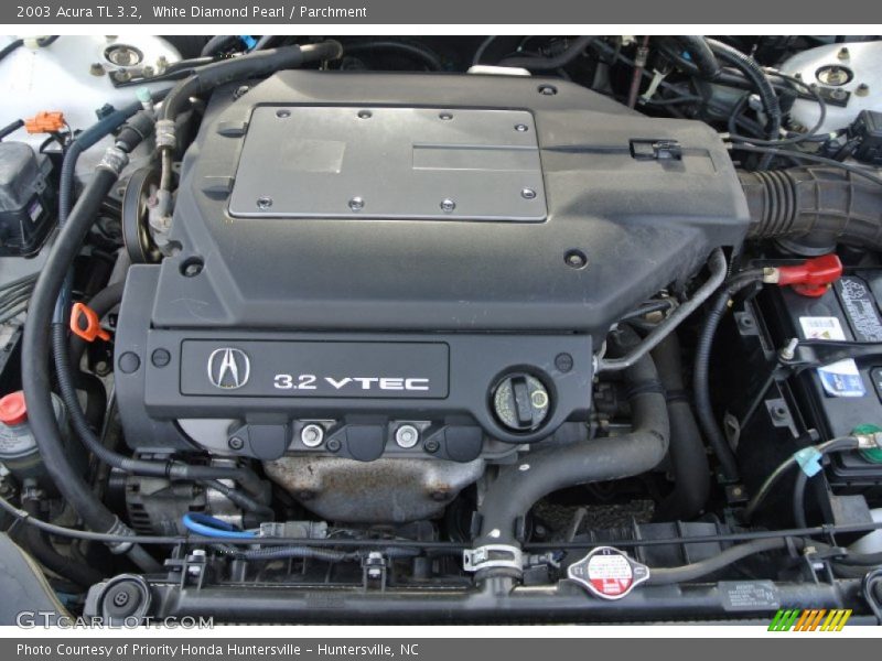 White Diamond Pearl / Parchment 2003 Acura TL 3.2