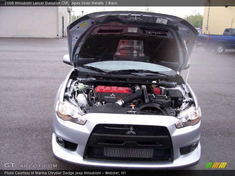 Apex Silver Metallic / Black 2008 Mitsubishi Lancer Evolution GSR