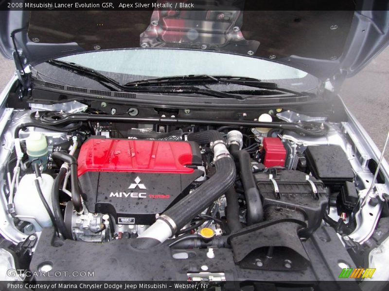 Apex Silver Metallic / Black 2008 Mitsubishi Lancer Evolution GSR
