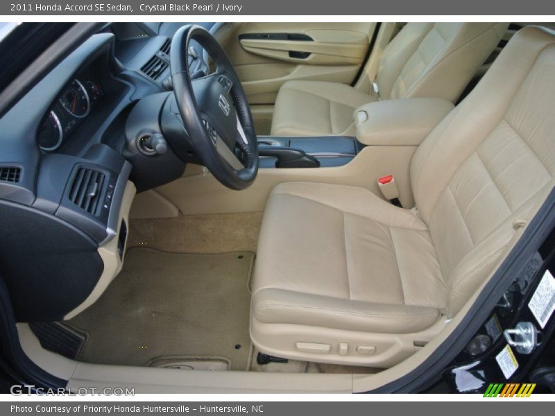 Crystal Black Pearl / Ivory 2011 Honda Accord SE Sedan