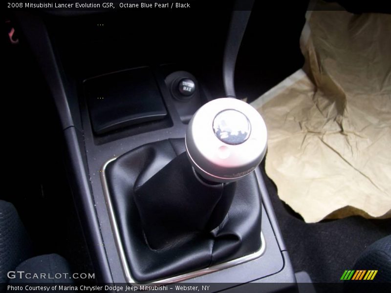 Octane Blue Pearl / Black 2008 Mitsubishi Lancer Evolution GSR