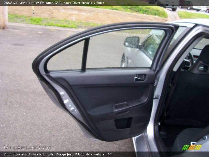 Apex Silver Metallic / Black 2008 Mitsubishi Lancer Evolution GSR
