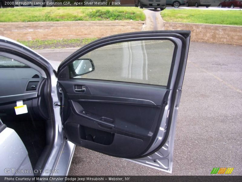 Apex Silver Metallic / Black 2008 Mitsubishi Lancer Evolution GSR