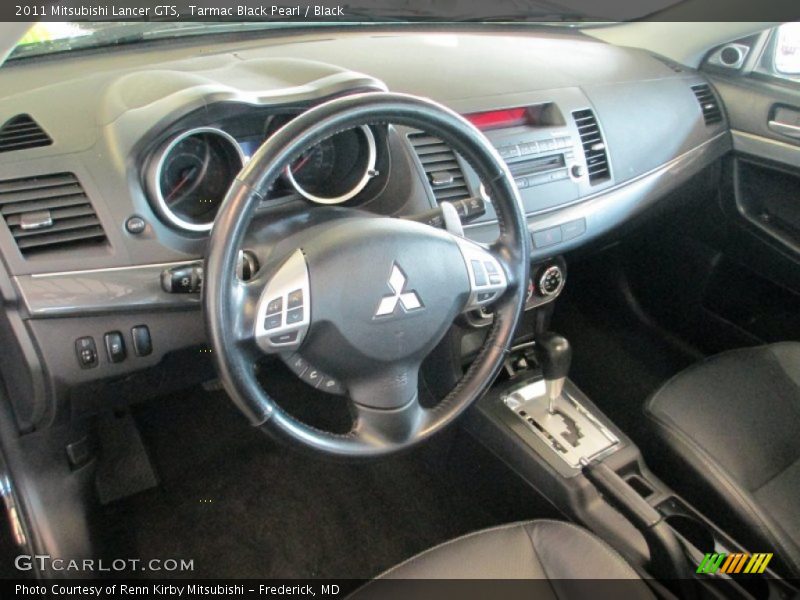 Tarmac Black Pearl / Black 2011 Mitsubishi Lancer GTS