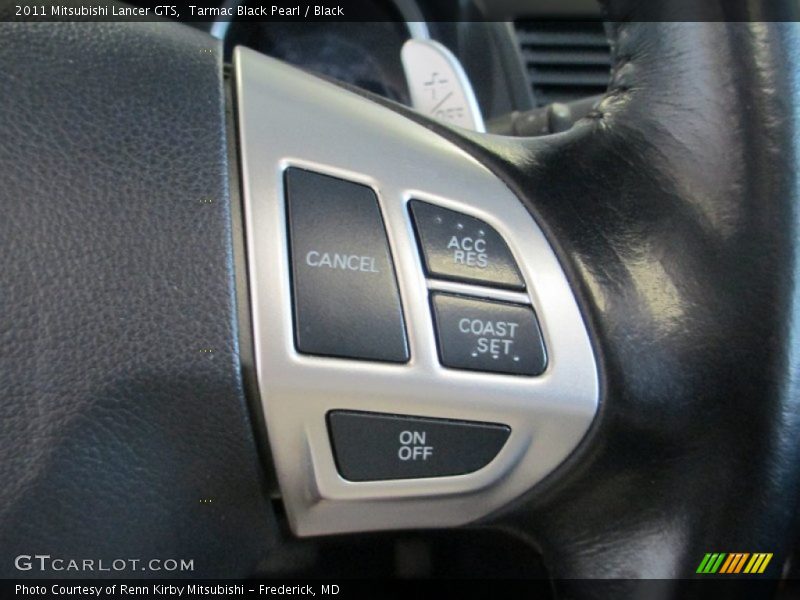 Tarmac Black Pearl / Black 2011 Mitsubishi Lancer GTS