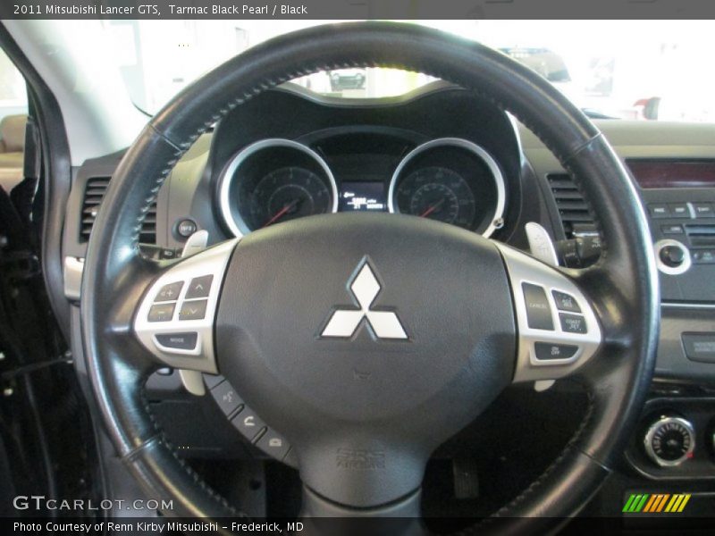 Tarmac Black Pearl / Black 2011 Mitsubishi Lancer GTS