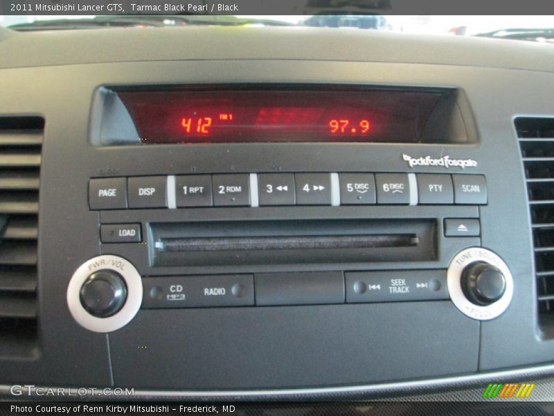 Tarmac Black Pearl / Black 2011 Mitsubishi Lancer GTS