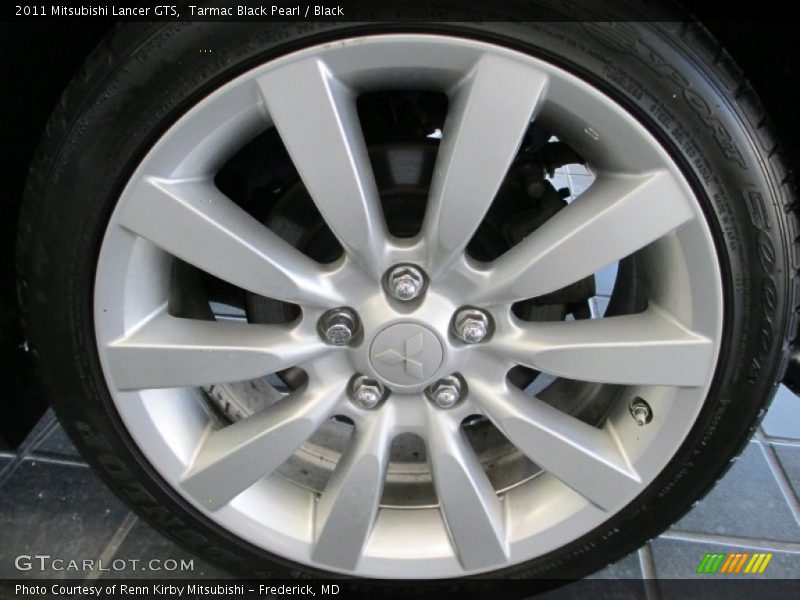 Tarmac Black Pearl / Black 2011 Mitsubishi Lancer GTS