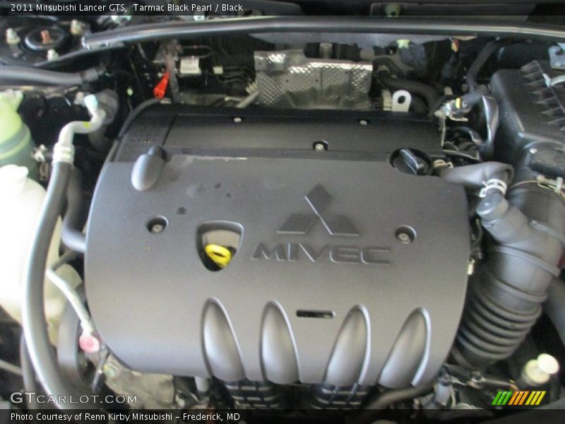 Tarmac Black Pearl / Black 2011 Mitsubishi Lancer GTS