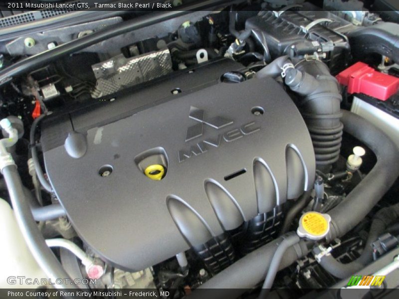 Tarmac Black Pearl / Black 2011 Mitsubishi Lancer GTS