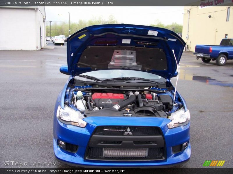 Octane Blue Pearl / Black 2008 Mitsubishi Lancer Evolution GSR