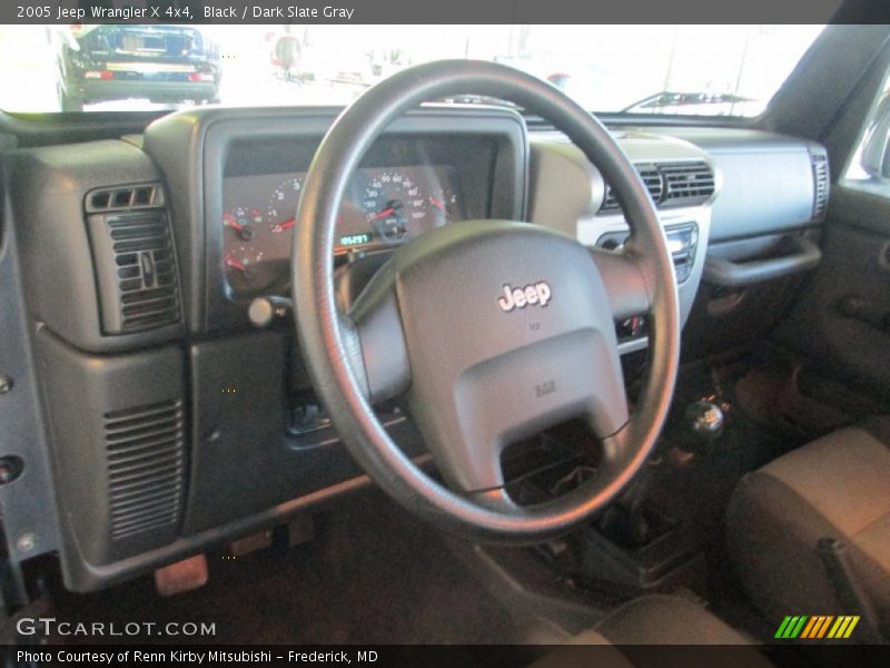 Black / Dark Slate Gray 2005 Jeep Wrangler X 4x4