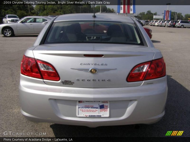 Bright Silver Metallic / Dark Slate Gray 2009 Chrysler Sebring Touring Sedan