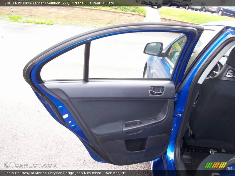 Octane Blue Pearl / Black 2008 Mitsubishi Lancer Evolution GSR