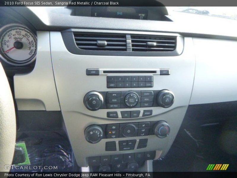 Sangria Red Metallic / Charcoal Black 2010 Ford Focus SES Sedan