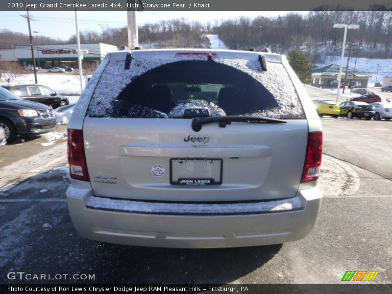 Light Graystone Pearl / Khaki 2010 Jeep Grand Cherokee Laredo 4x4