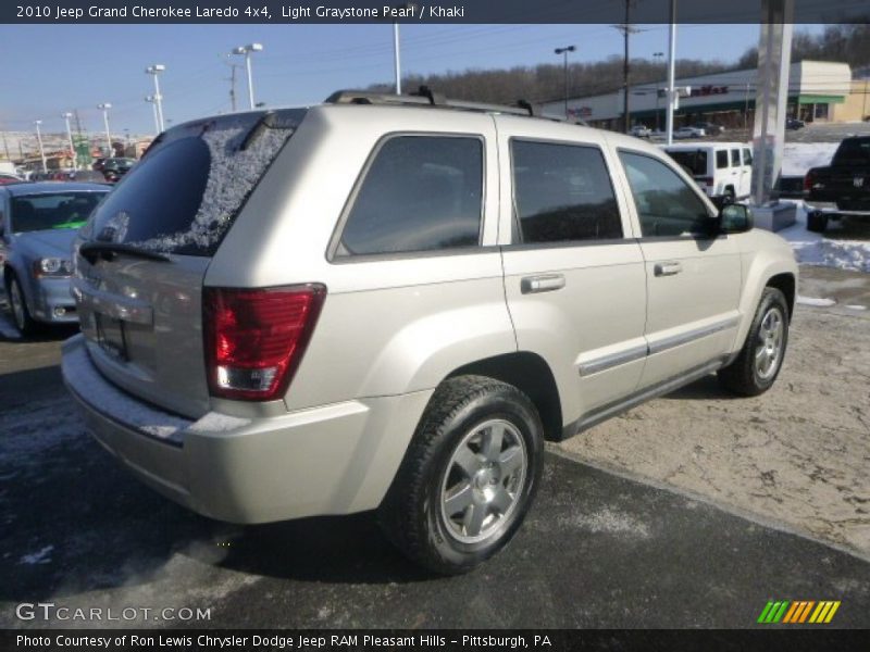 Light Graystone Pearl / Khaki 2010 Jeep Grand Cherokee Laredo 4x4